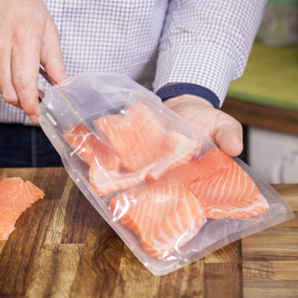 Premium Vacuum Seal Bags - 25x500cm (9.84x196.85in) Food Grade PA Material Vacuum Sealer Storage Bags | Multi-Layer Construction for Airtight Food Preservation | Ideal for Sous Vide, Meal Prep & Long-Term Food Storage