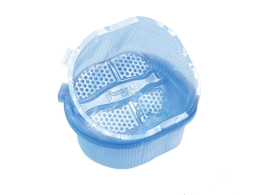 Relaxing Footsie Footbath Spa Tub Liners - 100 Count (Bulk Case) or 10 Pack - Disposable Foot Soak Liners for Pedicures, Spa Treatments & At-Home Foot Care