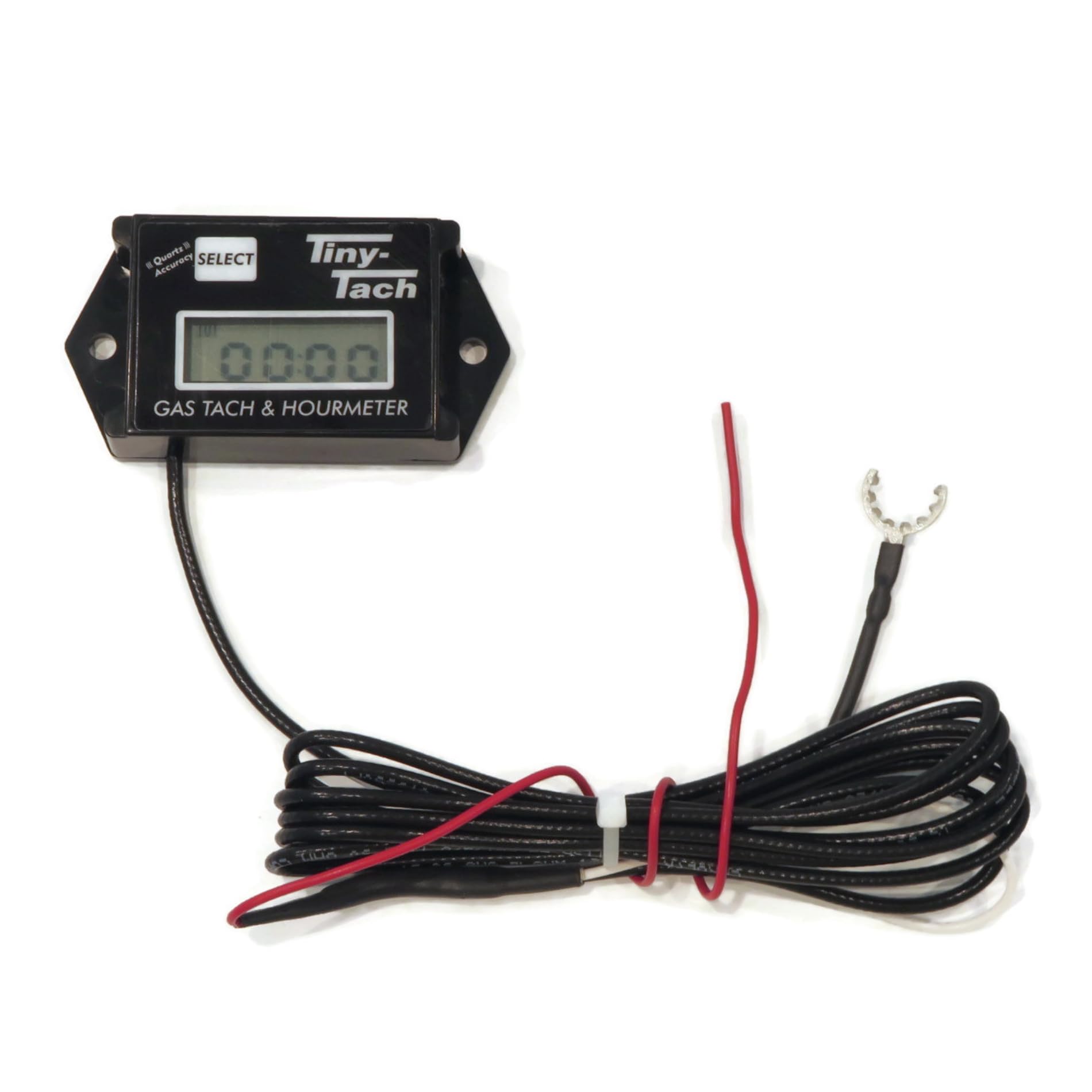 Tiny Tach Digital Hour Meter & Tachometer TT2AM - Adjustable Resettable Job Timer for Small Engines, Lawn Mowers, Generators & Power Equipment - Track Usage & Maintenance Intervals