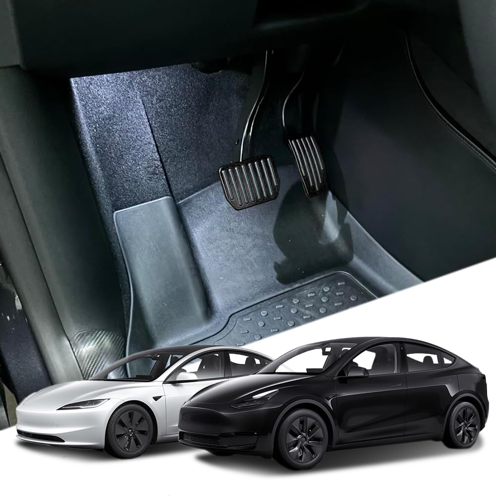 Non-Slip Aluminum Car Pedal Covers for Model 3/Y - Black Auto Accessories for Enhanced Driving Safety