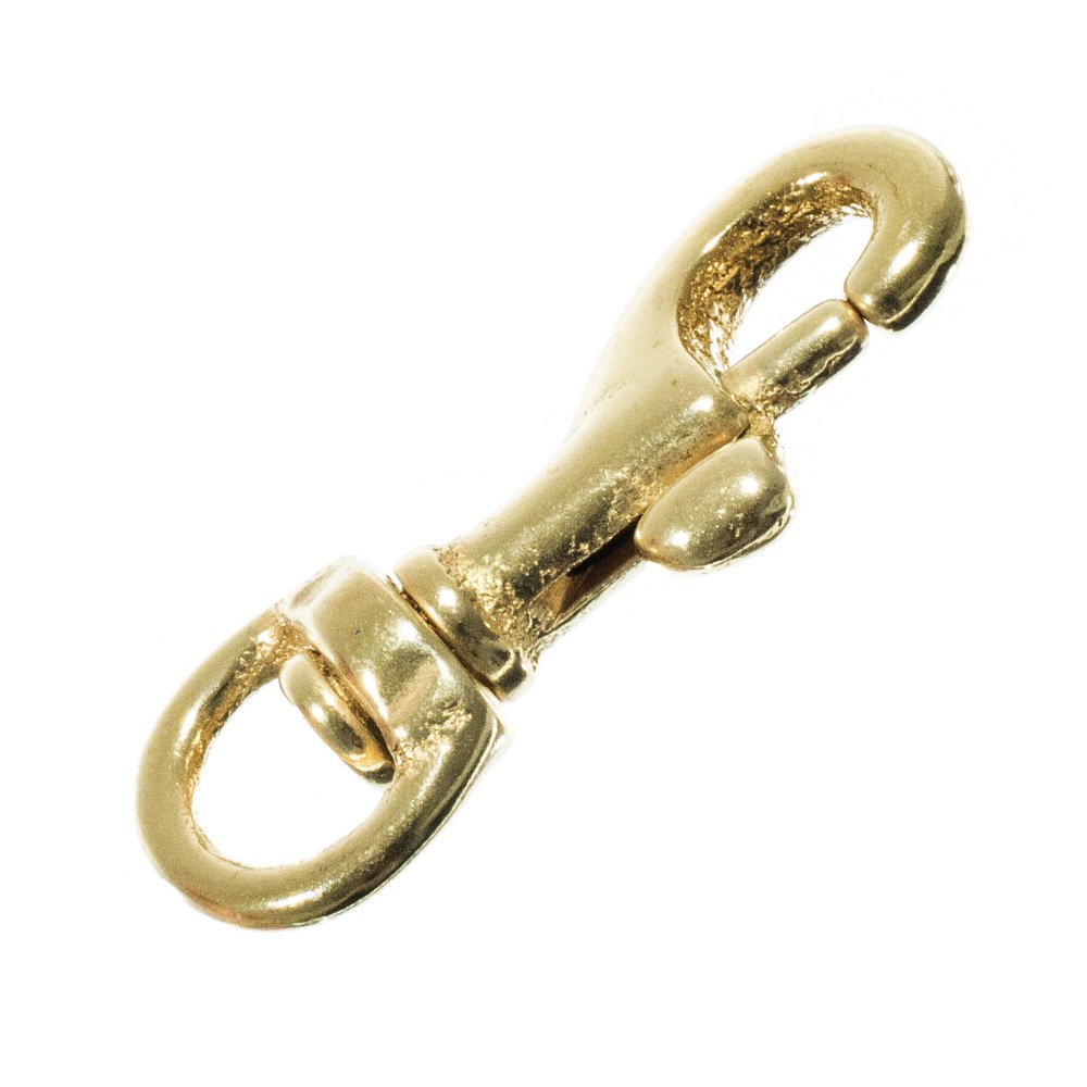 Premium Brass Swivel Snap Hooks - 25 Pack (3/8 Inch) - Heavy Duty Keychain Clips for Keys, Purses, Bags & Outdoor Gear - Durable Metal Carabiner for Camping, Hiking, Dog Leashes & DIY Crafts
