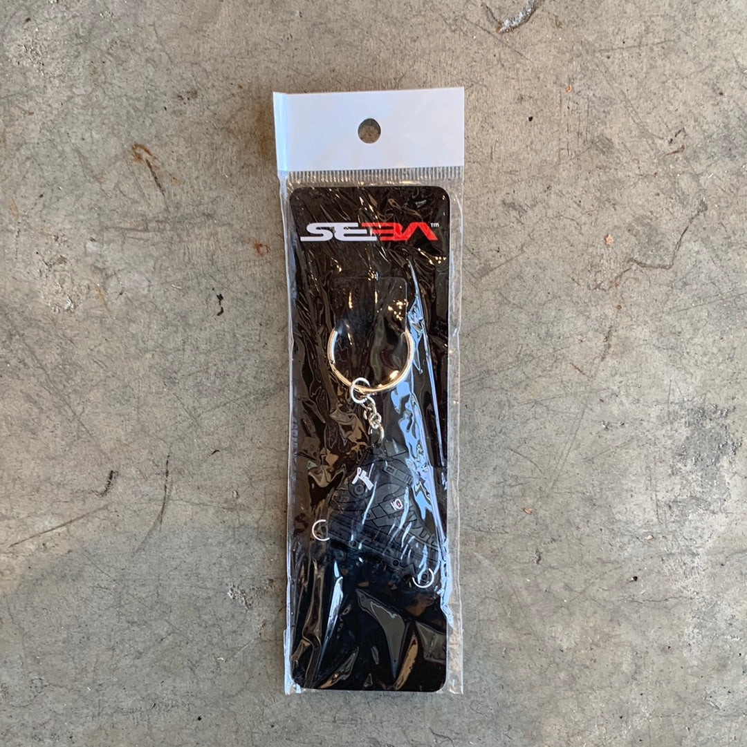 Seba CJ Keychain - Durable Grey Keychain for Keys, Wallets & Bags | Perfect for Everyday Use, Travel & Gifts