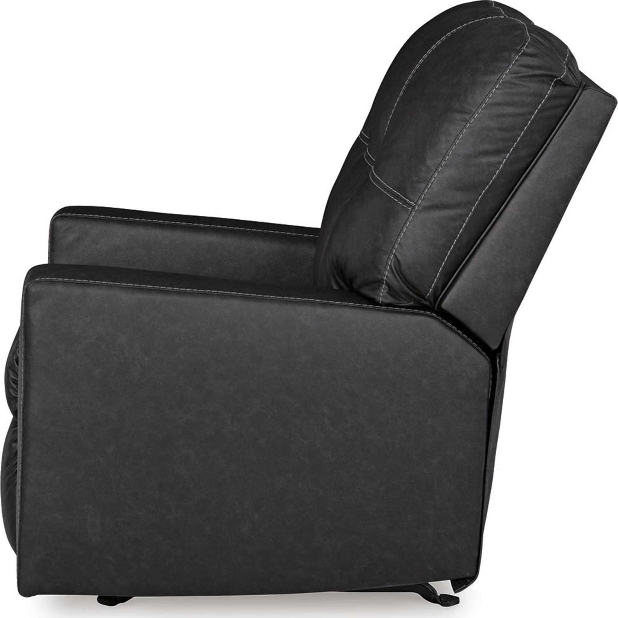 Barlin Mills Rocker Recliner Chair - Comfortable Leather Living Room Reclining Chair with Padded Armrests and Lumbar Support - Perfect for Relaxing, Watching TV or Napping in Your Home Theater, Bedroom or Office