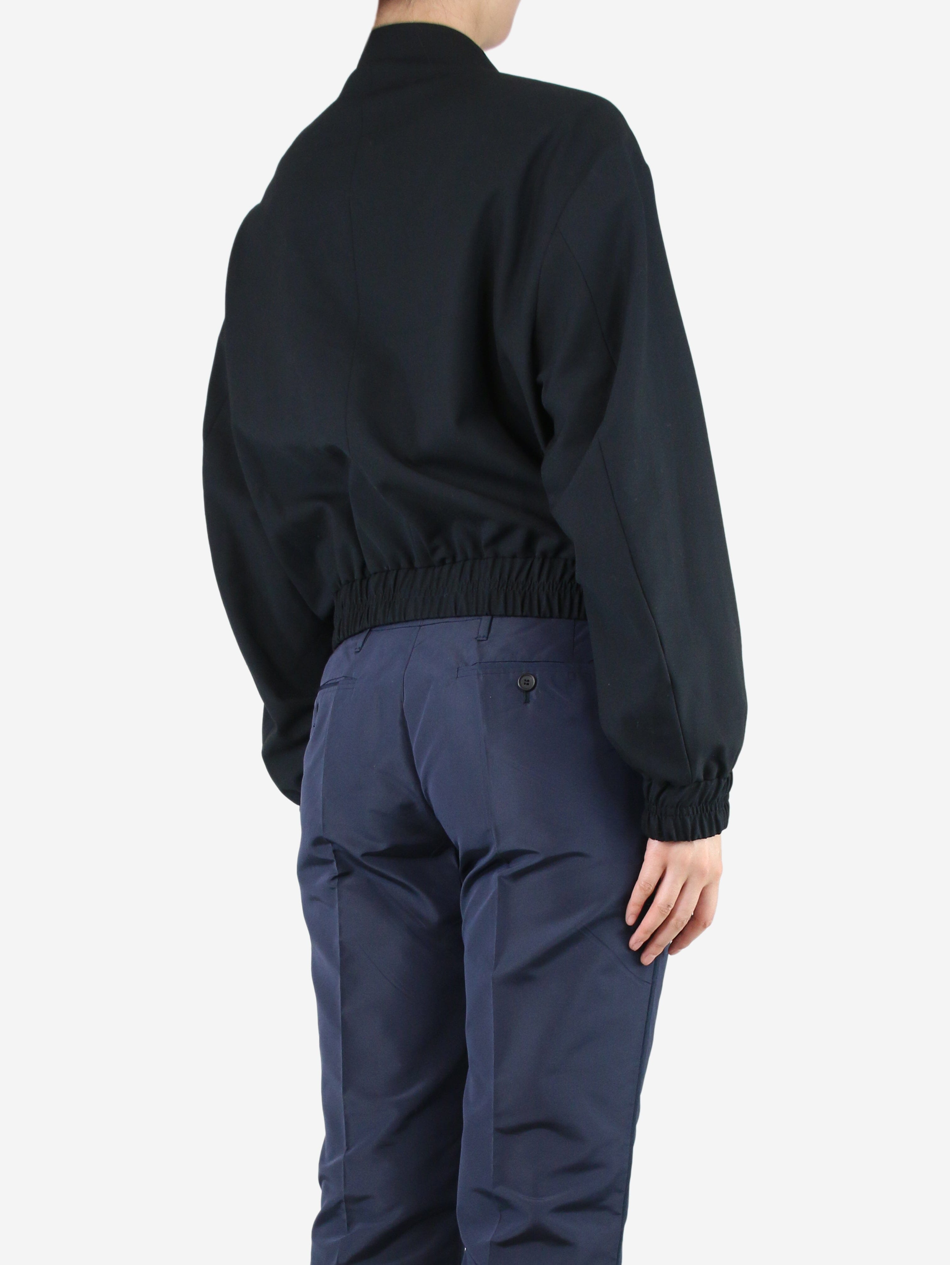 Black Lightweight Bomber Jacket for Men & Women - Size S | Stylish & Comfortable Outerwear for Casual Wear, Travel & Everyday Use