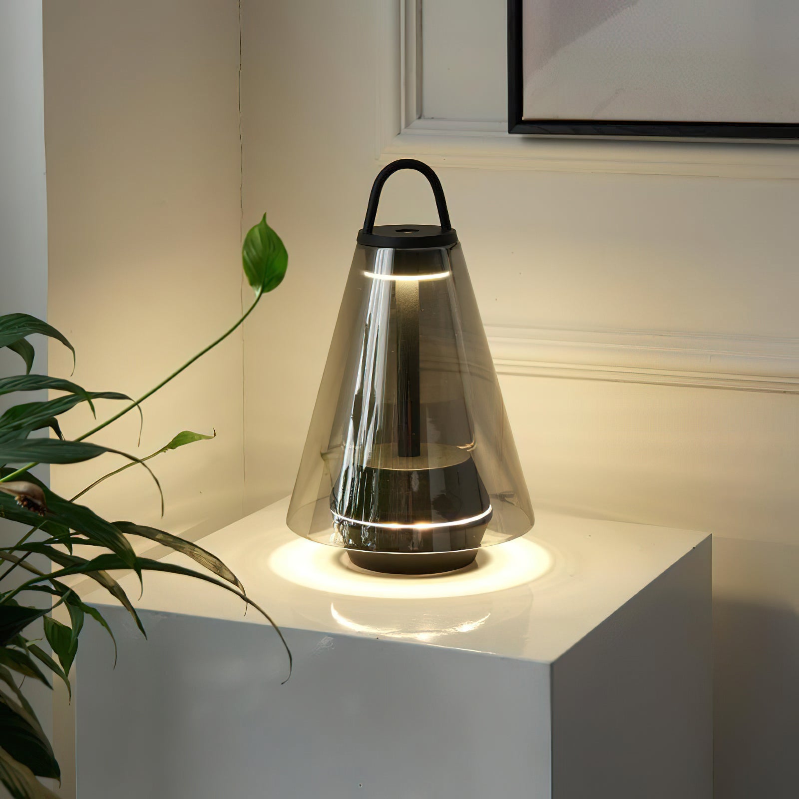 USB Rechargeable Shuttle Table Lamp with Built-in Battery - Perfect for Bedroom, Office & Night Reading