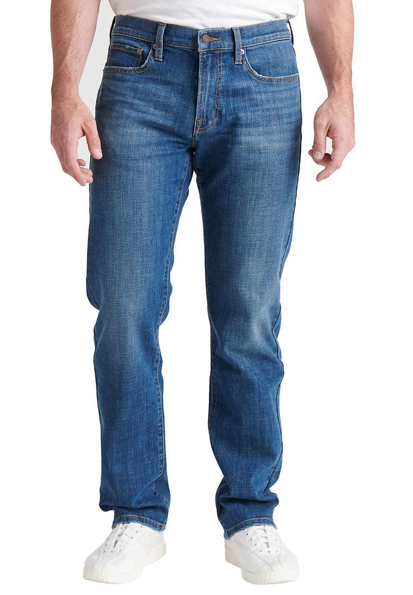 Lucky Brand Men's Straight Fit Jeans - Classic Blue Denim Pants for Casual Wear & Everyday Comfort | Perfect for Work, Weekend Outings & Relaxing