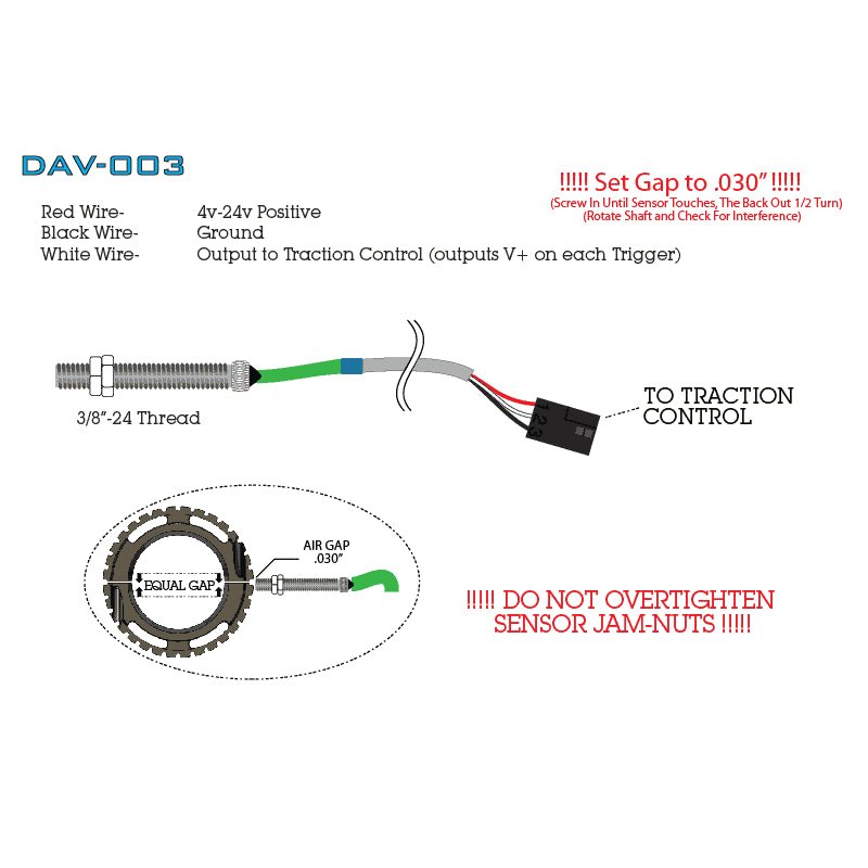 32 Tooth Drive Shaft Sensor - Single Channel Output Profiler Rated DAV 003 | High Precision Automotive Sensor for Engine Diagnostics & Performance Tuning | Perfect for Mechanics & DIY Car Enthusiasts
