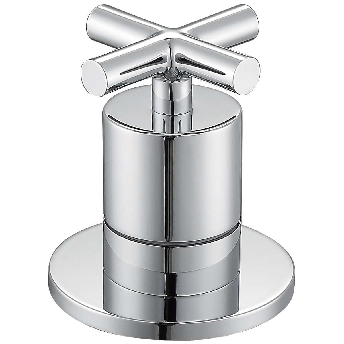 Chrome Ava Two Handle Roman Tub Faucet - Classic Bathroom Fixture for Freestanding Tubs & Luxury Spa Retreats