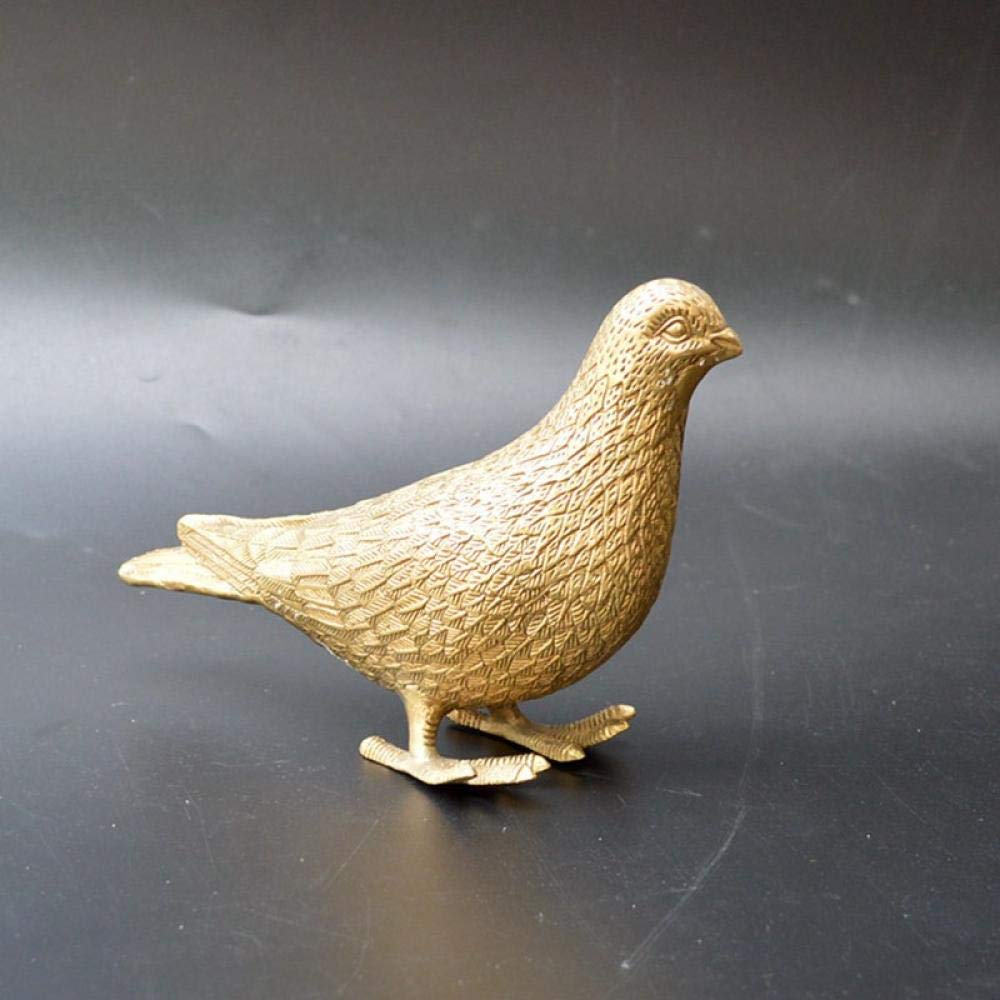 Handmade Brass Peace Dove Sculpture - Elegant Home & Office Decor for Living Room, Desk, Shelf - Perfect Gift for Housewarming, Wedding, Anniversary