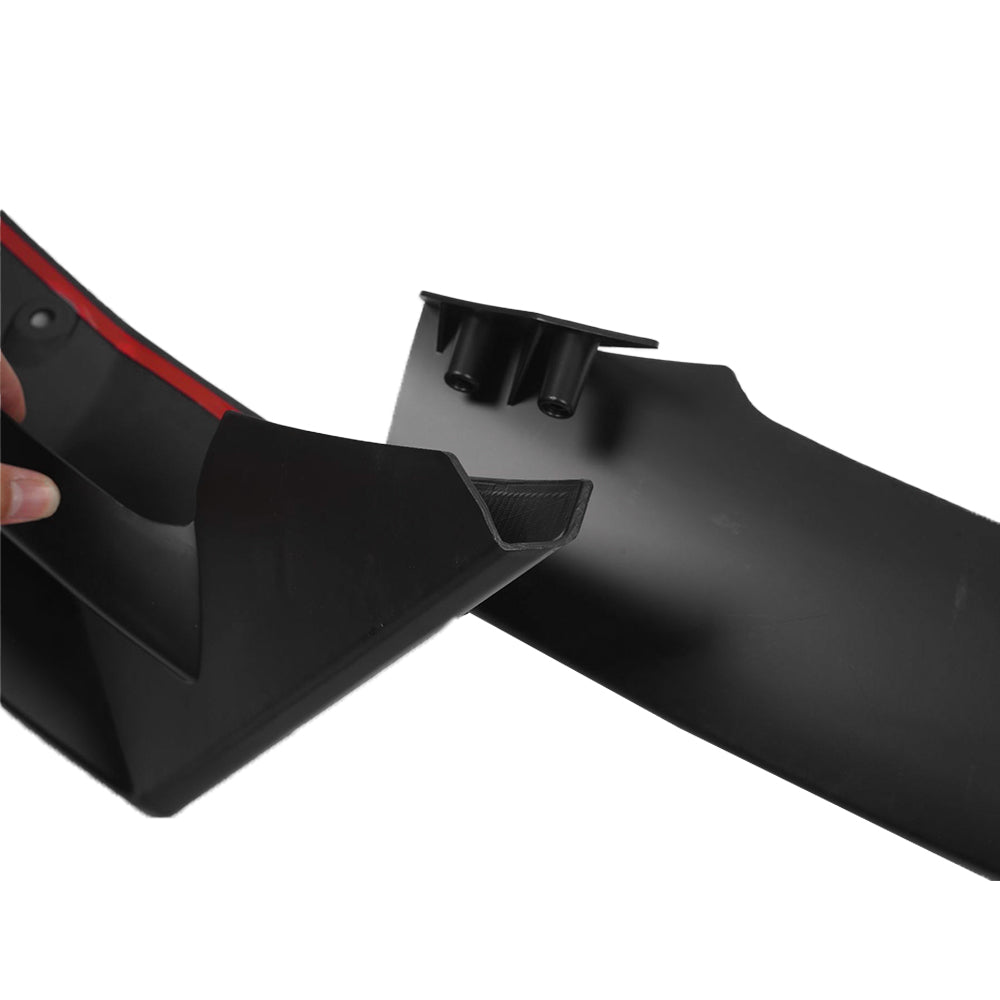 High-Performance Front Lip Spoiler for Tesla Model 3 (2017-2023) - ABS Plastic Body Kit in Glossy Black, Matte Black & Carbon Fiber | Enhance Aerodynamics & Sporty Look for Daily Driving & Car Shows