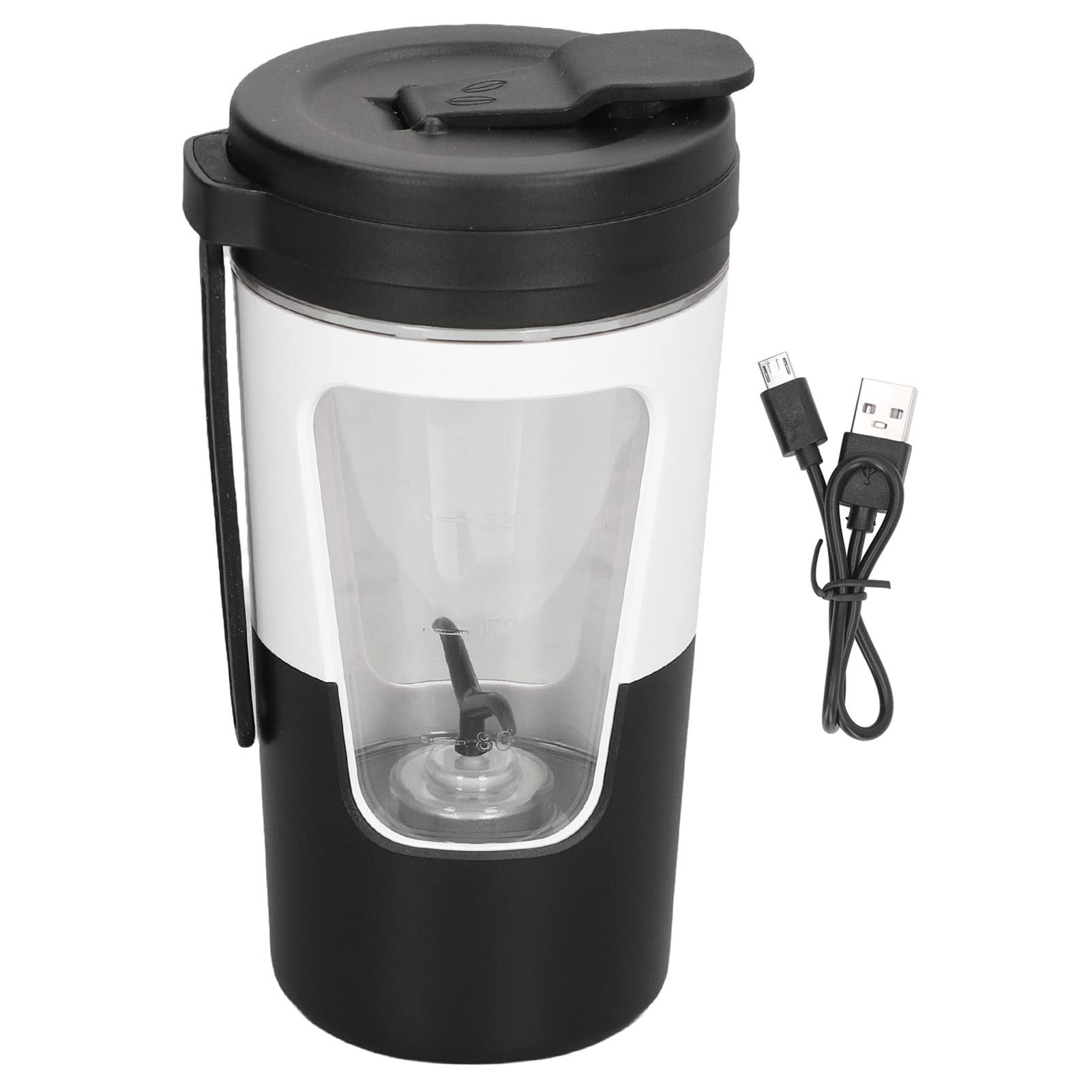 Pssopp Electric Stirring Mug - Self Stirring Coffee Mug with Auto Mixing for Coffee, Tea, Hot Chocolate & Milk - Perfect for Office, Home & Travel Use