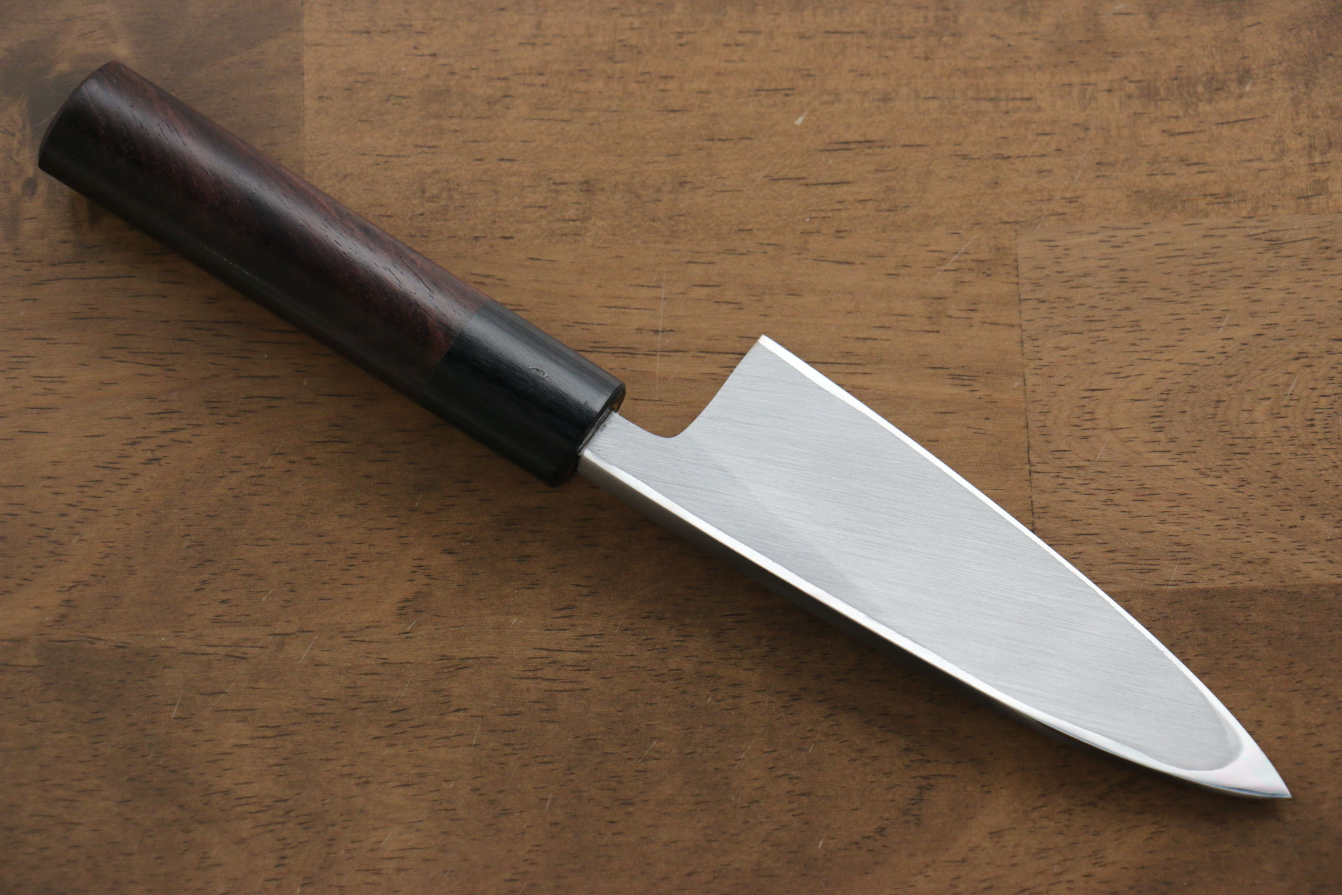 Jikko White Steel No.2 Deba Knife 135mm - Premium Japanese Kitchen Knife with Shitan Handle for Sushi, Fish Filleting & Professional Cooking