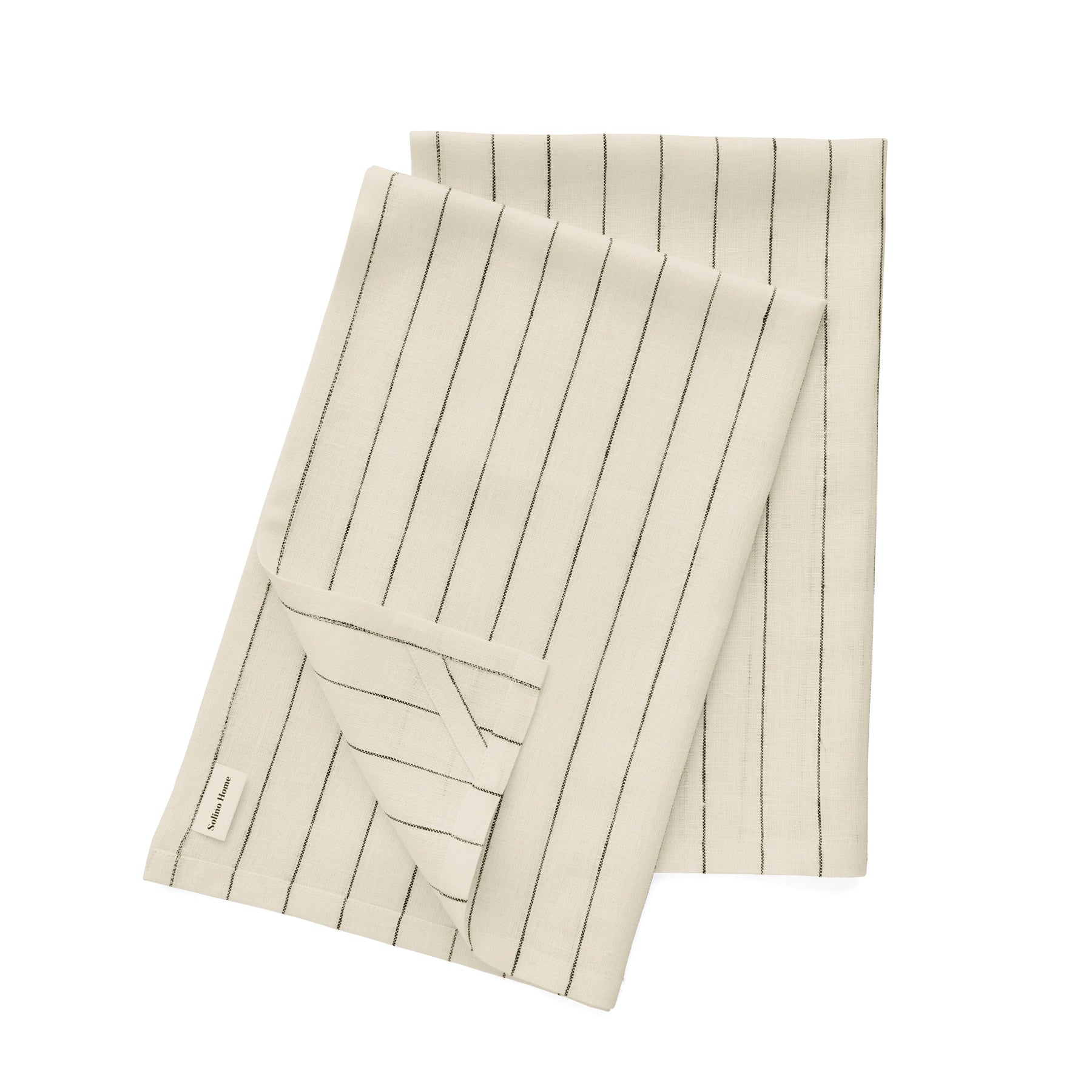 Premium Pinstripe Kitchen Towels Set of 2 - Absorbent Cotton Dish Towels for Drying Dishes & Cleaning - Perfect for Modern Kitchens & Housewarming Gifts
