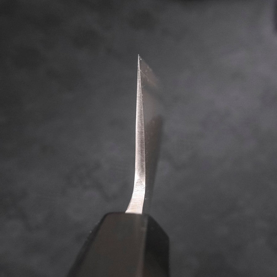 Premium Santoku Knife 165mm - SKD11 Japanese Steel, Nashiji Finish, Ebony Wood Handle - Ideal for Slicing, Dicing & Chopping Vegetables, Meat & Fish