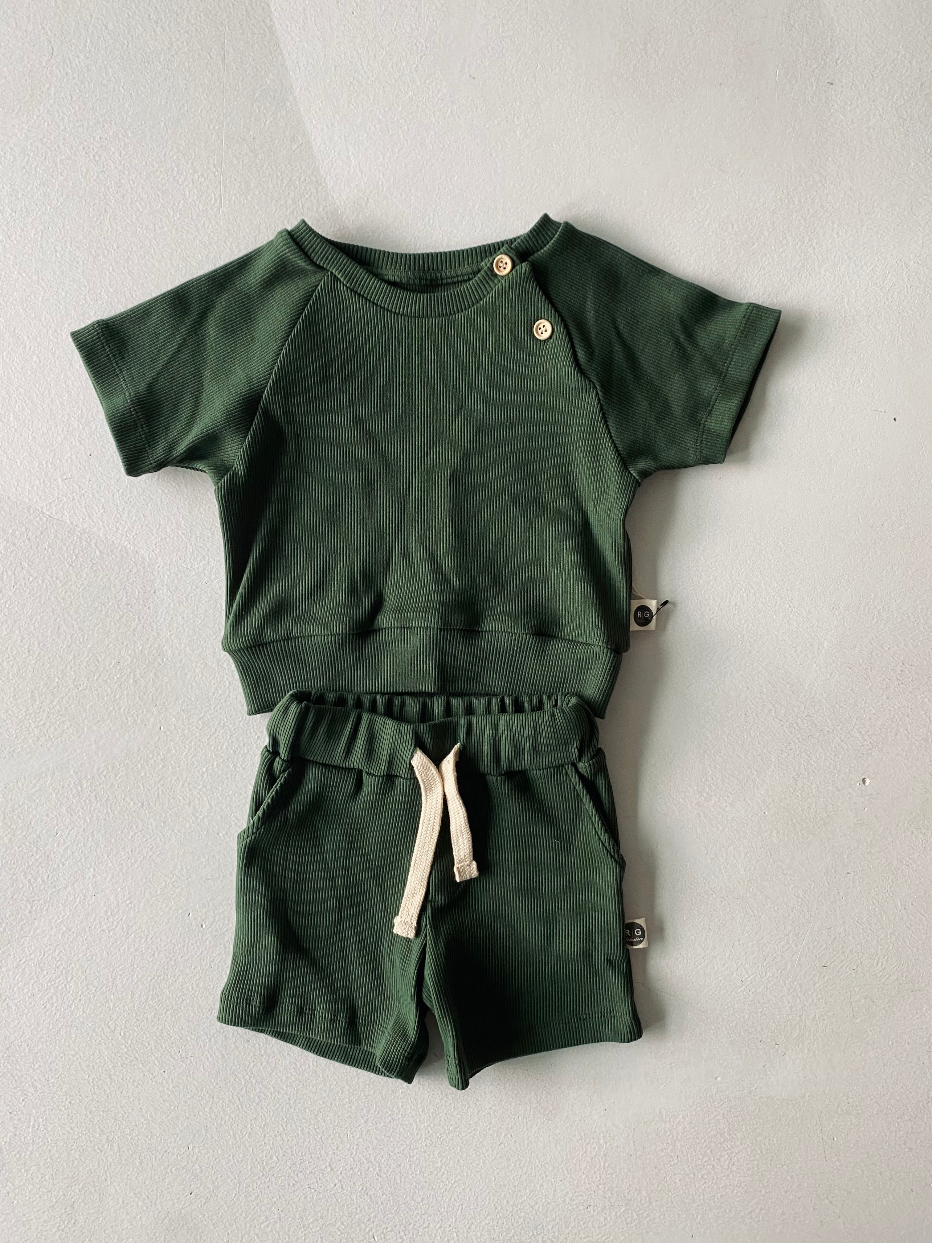 Baby T-Shirt and Shorts Set - Soft Cotton Outfit for Infants & Toddlers - Cute Casual Wear for Playtime, Outings & Family Photos