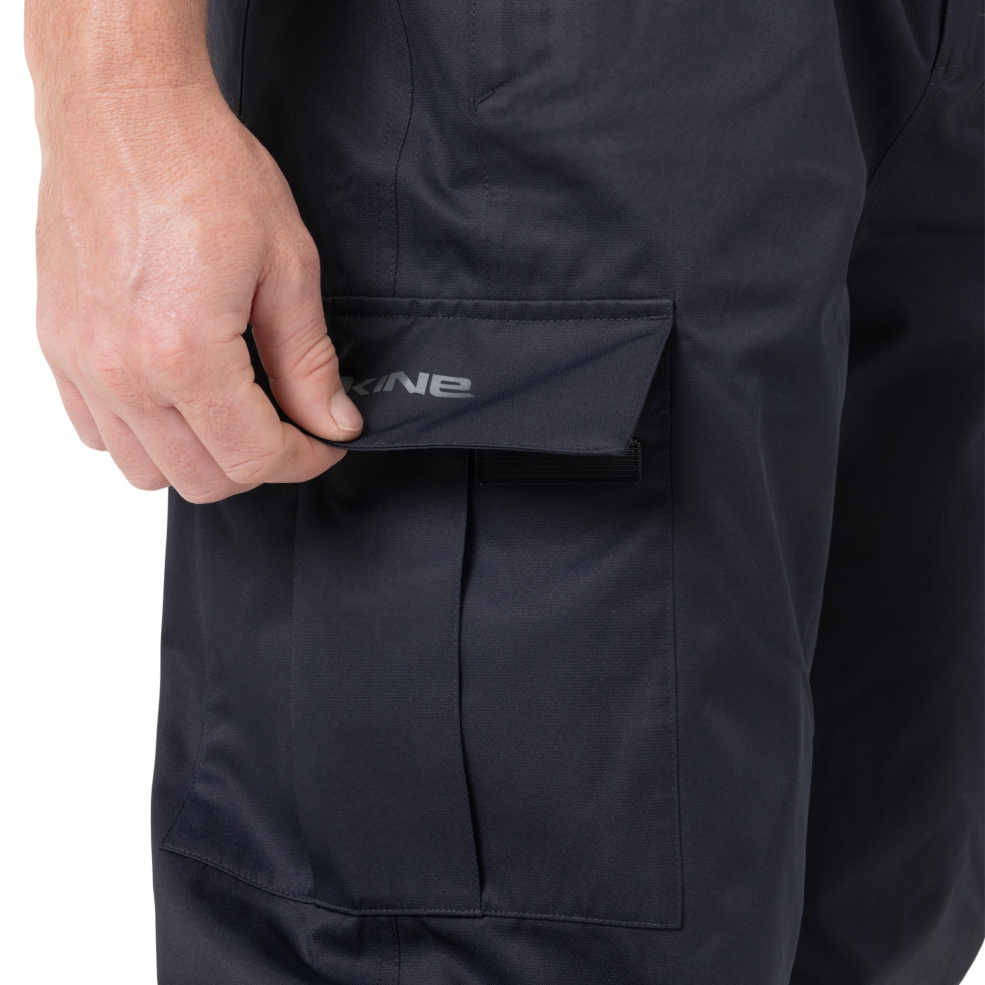 Rodgers 10K Cargo Snow Pants for Men - Waterproof Winter Ski Pants with Multiple Pockets - Black - Ideal for Skiing, Snowboarding & Cold Weather Outdoor Activities