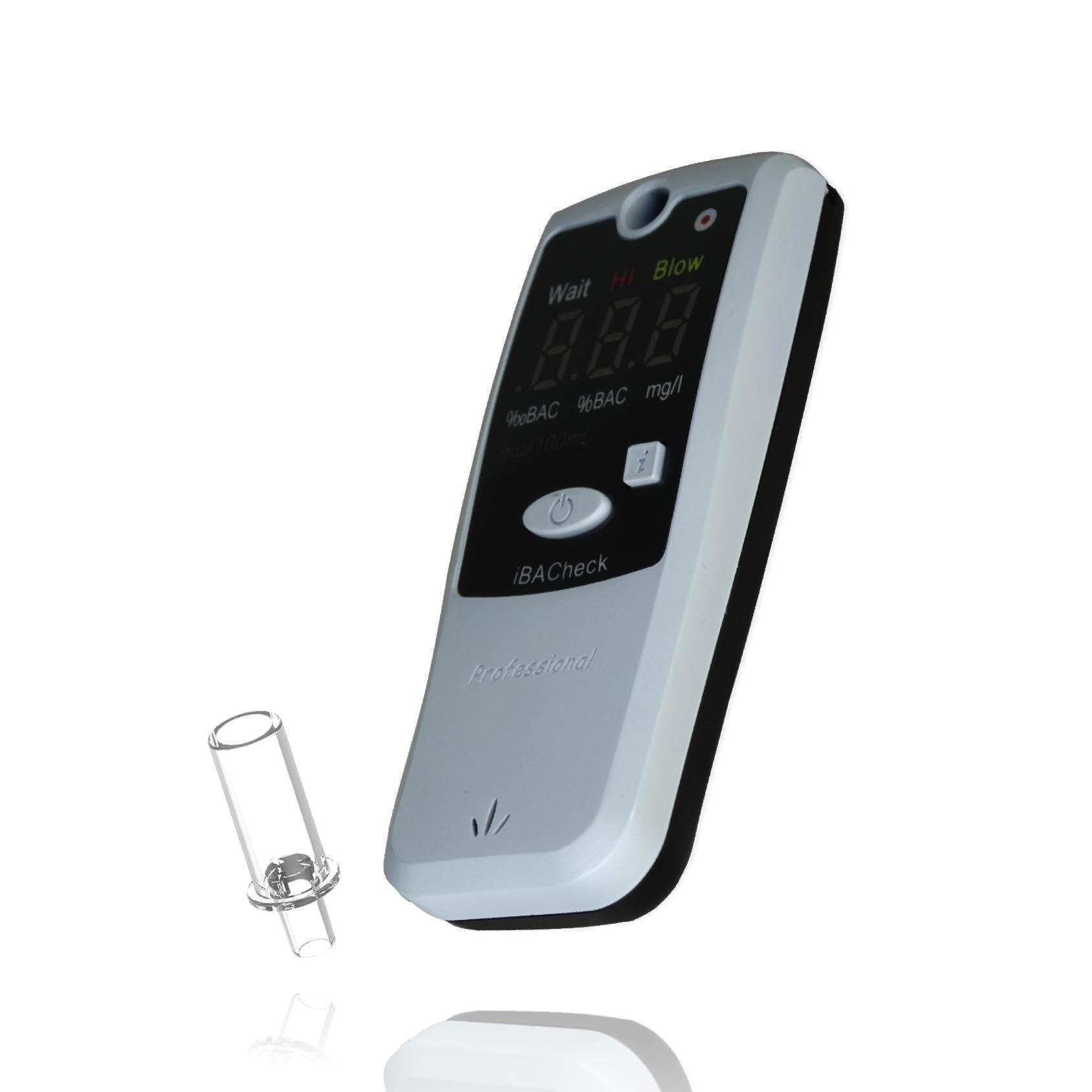 Professional Breathalyzer with 10 Memory Slots & LED Display - Night Use Visibility, 350 Tests with Alkaline Batteries | Perfect for Personal Alcohol Testing, Workplace Safety, and Responsible Driving Scenarios