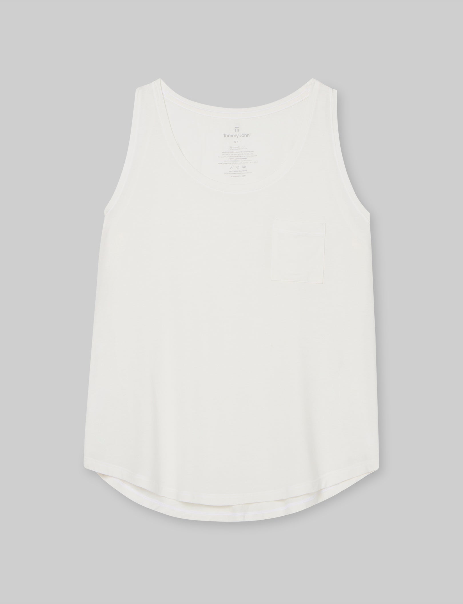 Women's Second Skin Sleep Pocket Tank - Ultra Soft Comfortable Sleepwear for Nightwear & Lounge Wear at Home