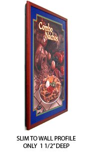 8.5x11 Wood Swing Frame - Easy Open Hanging Display for Posters, Signs & Prints | Perfect for Home, Office & Classroom Decor - Fast & Convenient Artwork Changes
