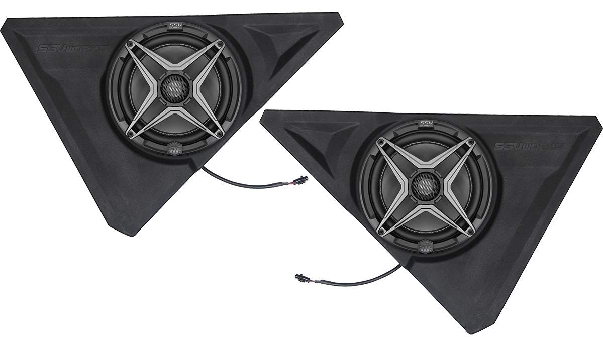 SSV Works 2015-2023 Polaris Slingshot Front Speaker Pods with 150W 8-Inch Speakers - Premium Audio Upgrade for Roadster Sound System | Perfect for Road Trips & Open-Air Driving