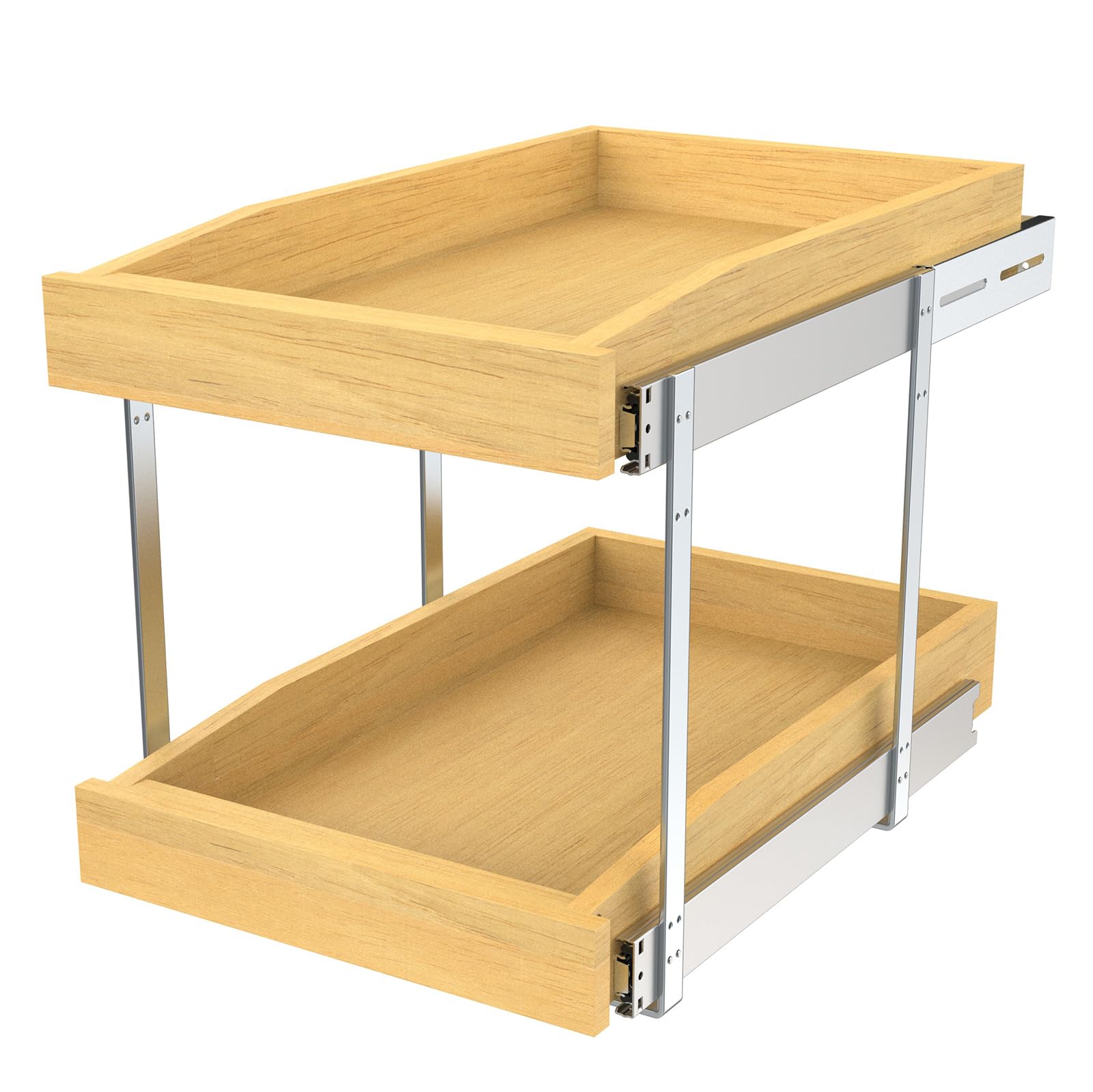 2 Tier Pull Out Cabinet Organizer - 17