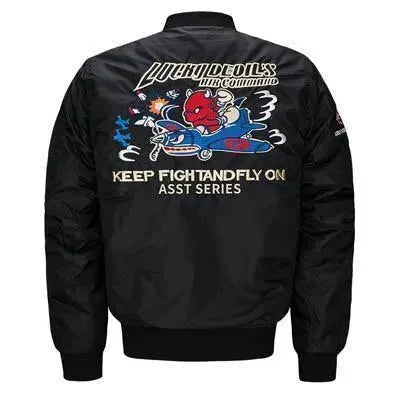 Brave Aviator Bomber Jacket for Men - Genuine Leather Flight Jacket with Fur Collar - Stylish Winter Coat for Motorcycle Riding & Outdoor Adventures