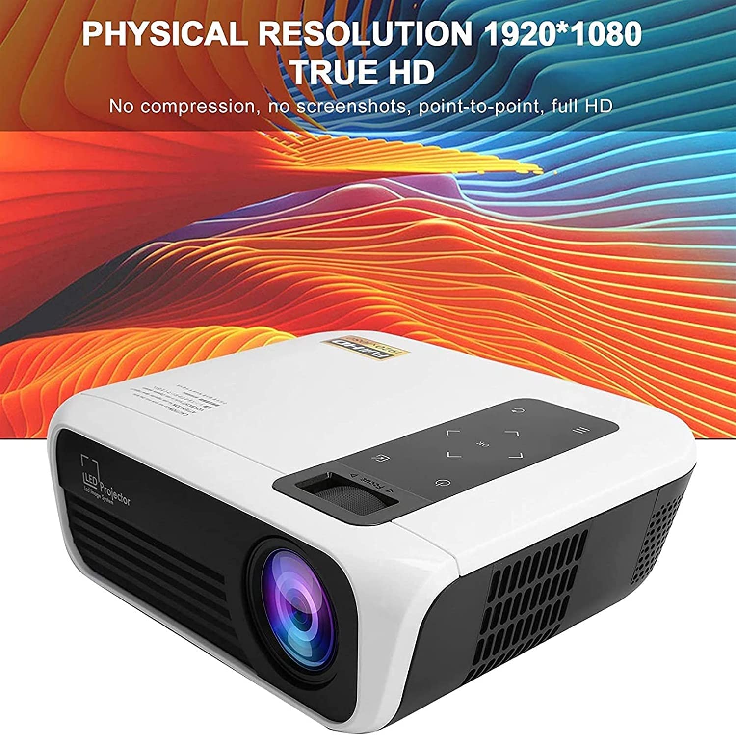 ONOTEC Mini Projector - Portable LCD Projector with 200