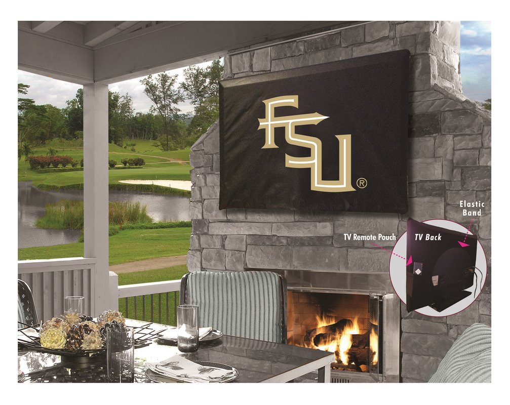 Florida State (Script) Bar Stool Cover - Officially Licensed NCAA College Team TV Chair Slipcover - Perfect for Game Day, Tailgating & Home Decor