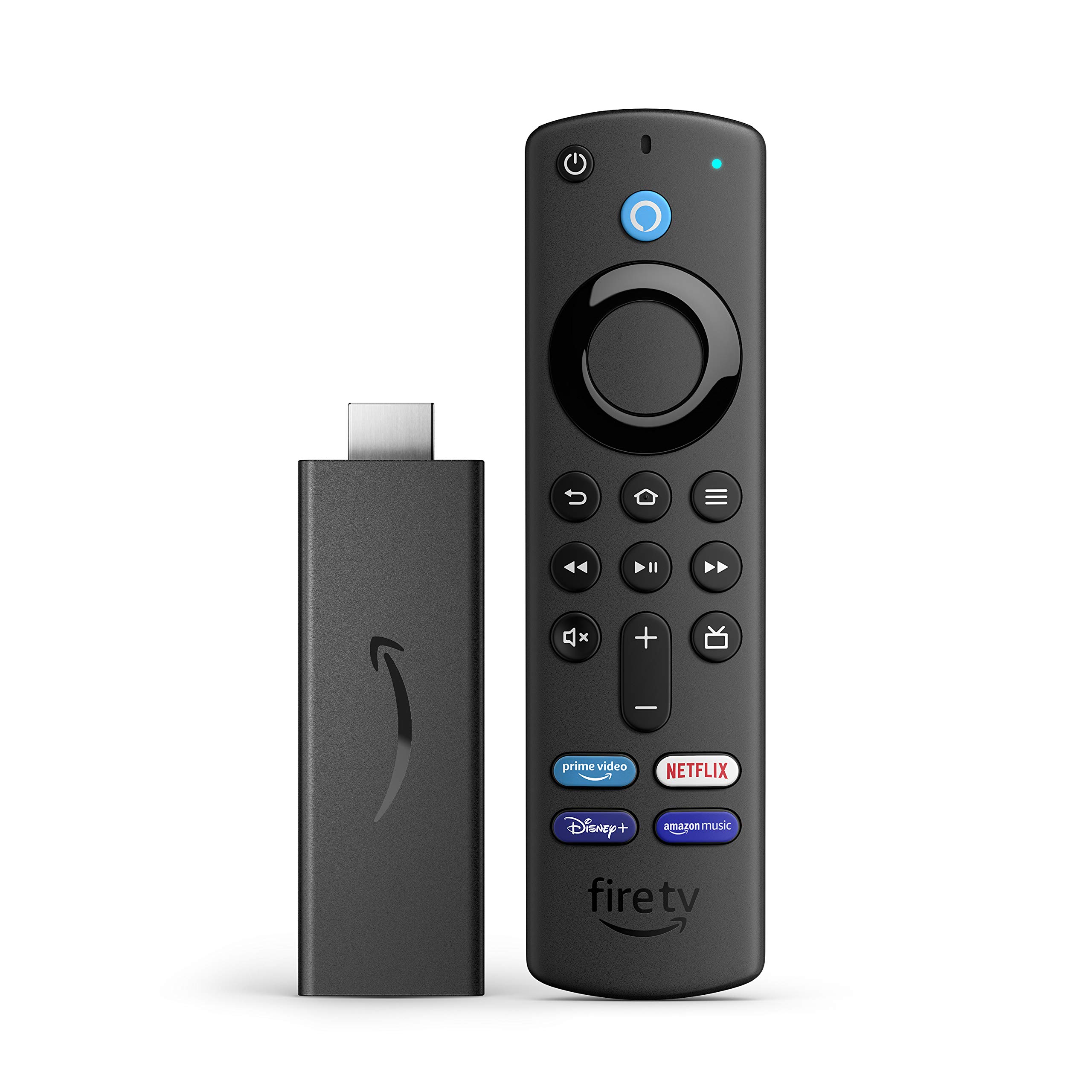 Certified Refurbished Amazon Fire TV Stick with Alexa Voice Remote (Includes TV Controls) - HD Streaming Media Player for Netflix, Hulu, Prime Video - Perfect for Home Entertainment & Smart TV Upgrade