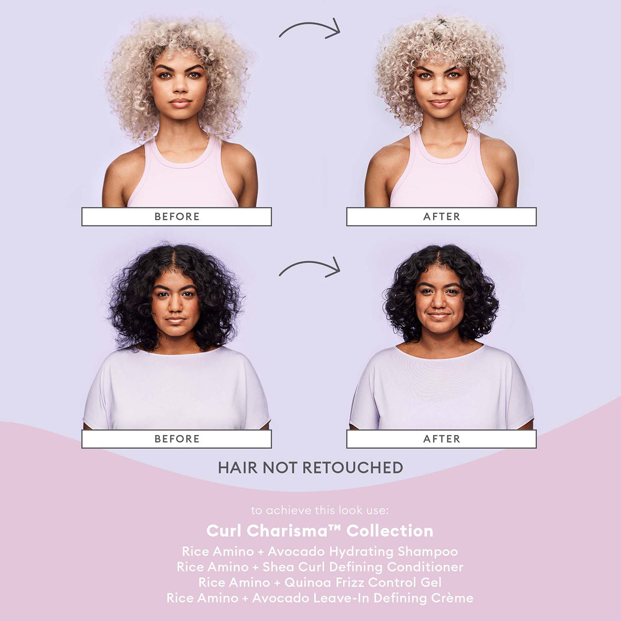 Curl Charisma Rice Amino & Avocado Hydrating Shampoo for Curly Hair - Moisturizing & Nourishing Hair Care for Dry, Frizzy Hair | Perfect for Daily Use & Salon-Quality Results