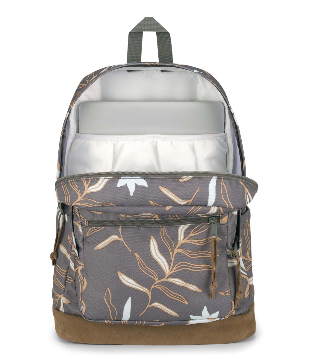 JanSport Right Pack Backpack - Lightweight Laptop Backpack for School, Travel & Work | Vacay Vibes Gray | Perfect for College Students, Commuters & Outdoor Adventures