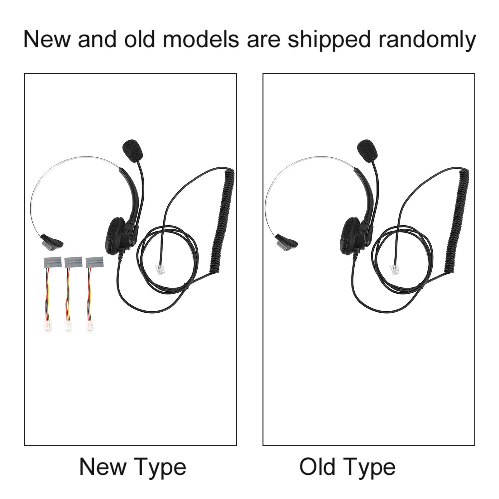Professional Single-Ear Corded Telephone Headset with Noise-Canceling Microphone - Ideal for Call Centers, Sales, Insurance, Hospitals & Telecom Offices - Compatible with Landline & Office Phones