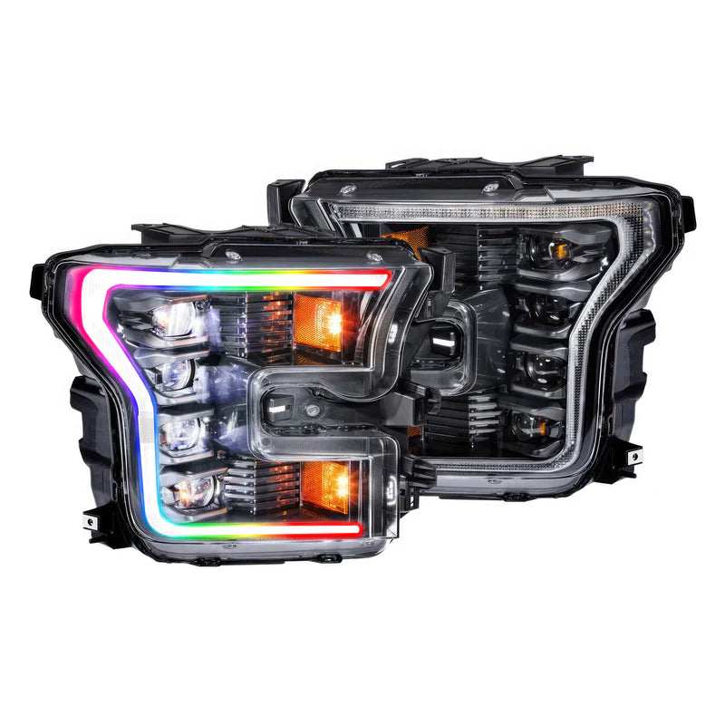 Ford F-150 Multicolor Flow Series LED Headlights (2015-2017) | XB Morimoto - Upgrade Your Truck Lighting for Night Driving & Off-Road Adventures