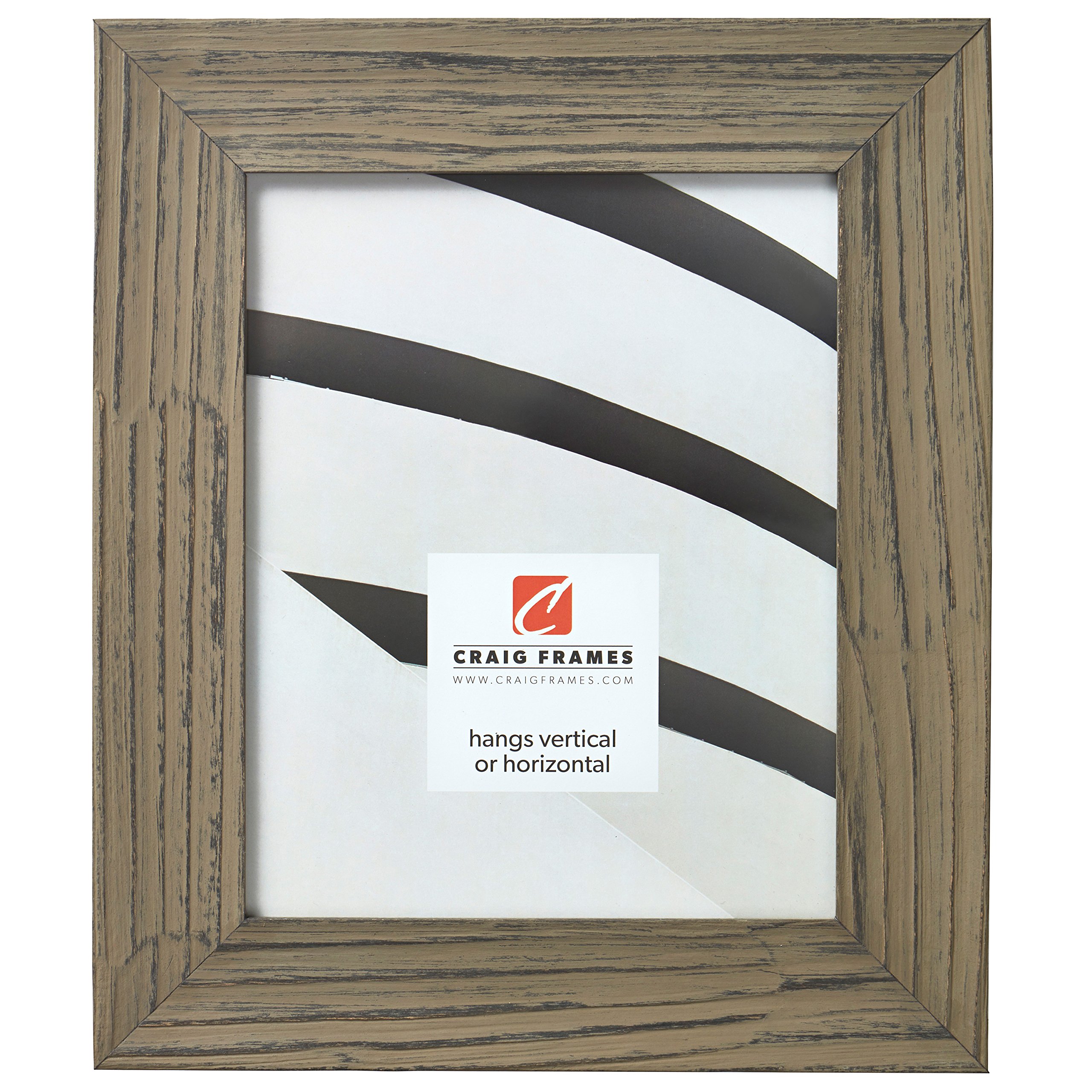 Craig Frames Hausbarn XL 12x12 Inch Picture Frame - Wolf Grey Barnwood Finish - Perfect for Wall Art, Family Photos & Home Decor