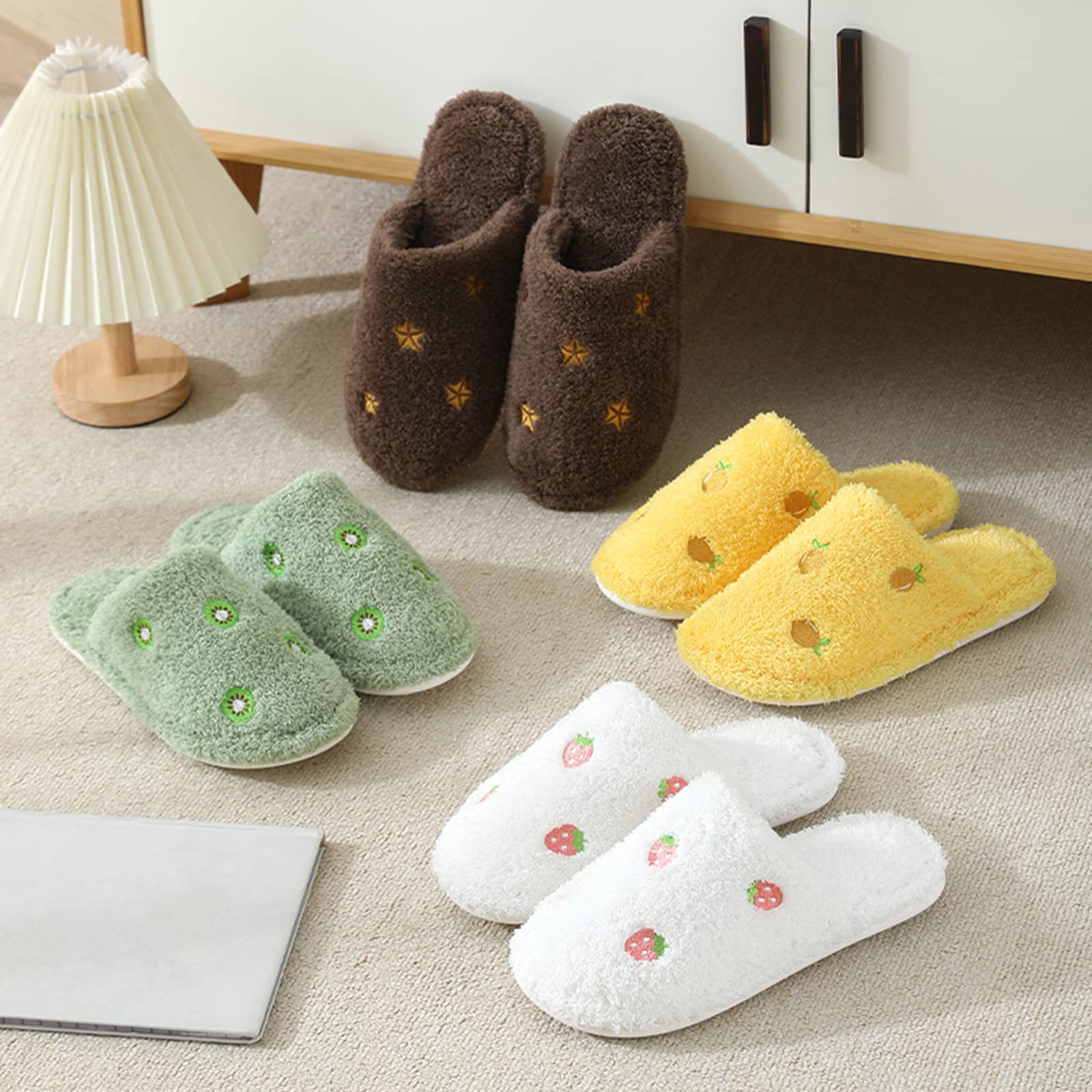 JHSLXD Women's & Men's Warm Non-Slip Cotton House Slippers - Cozy Indoor/Outdoor Winter Slippers for Home, Office, and Travel | Cold Protection & Comfortable Footwear