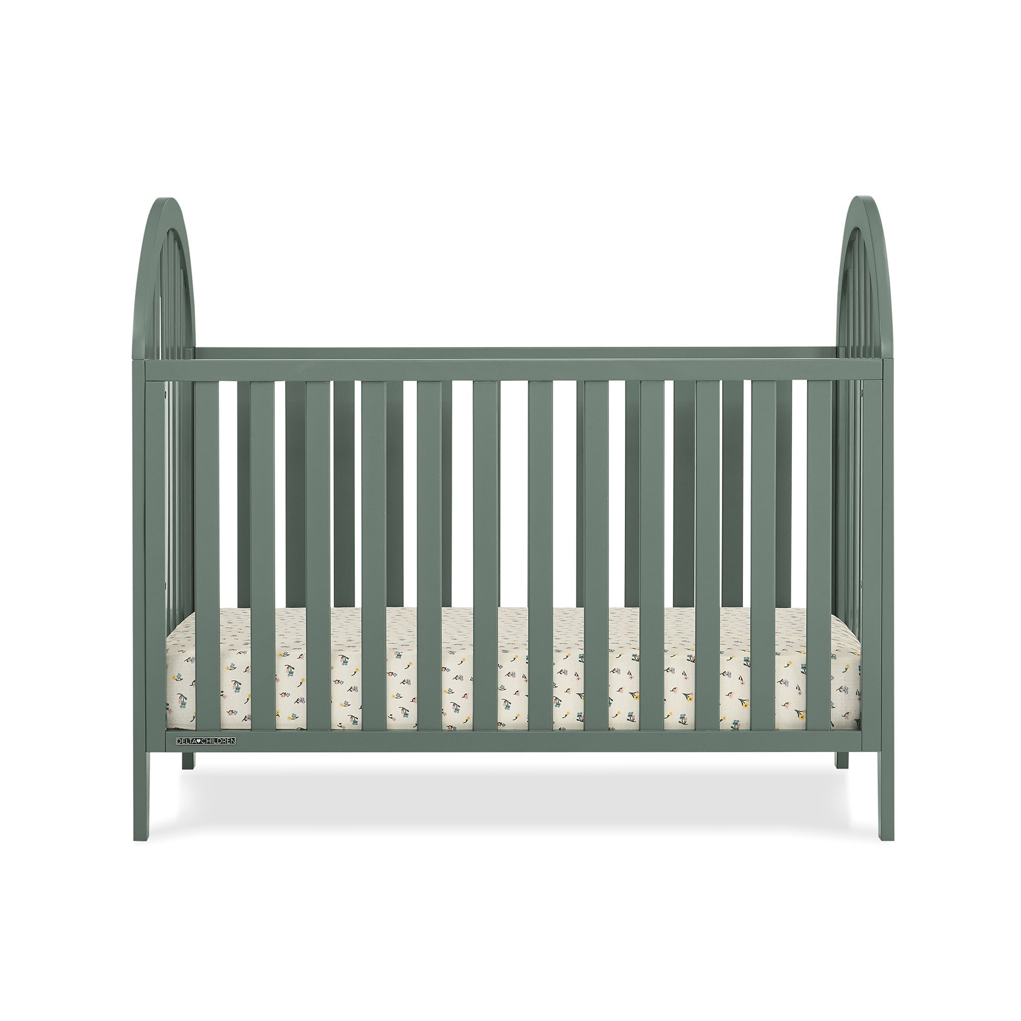 Milano 4-in-1 Convertible Baby Crib - Toddler Bed, Daybed & Full-Size Bed - Nursery Furniture for Boys & Girls - Perfect for Newborn to Teen Years