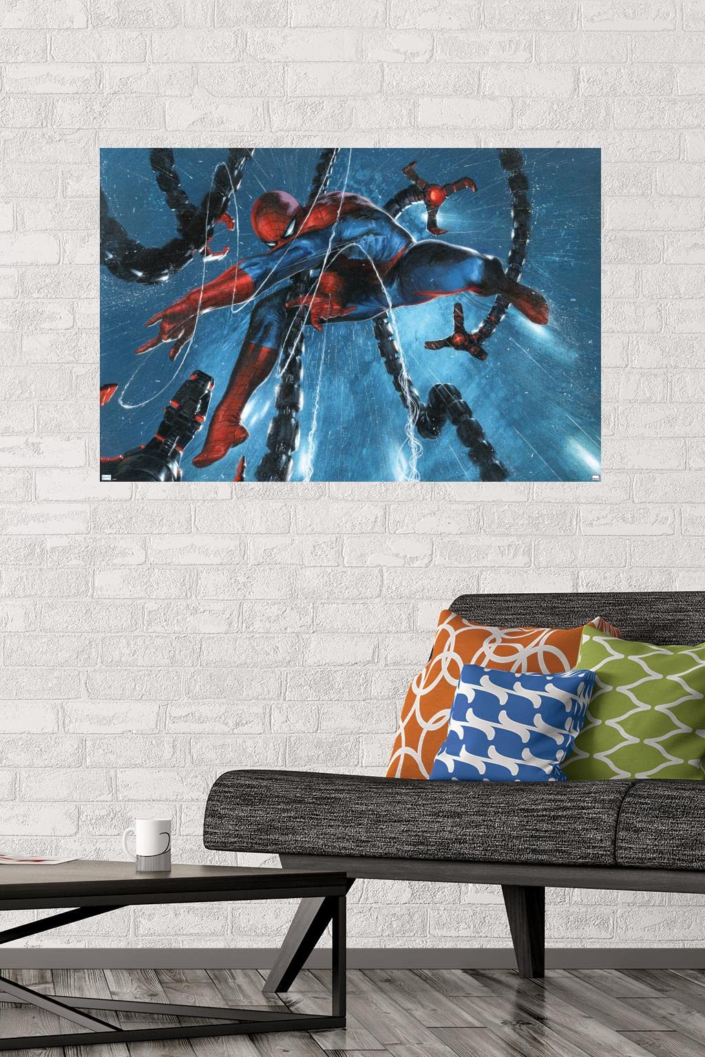 Marvel Comics Spider-Man vs Doctor Octopus Rain Cover Wall Poster - 34