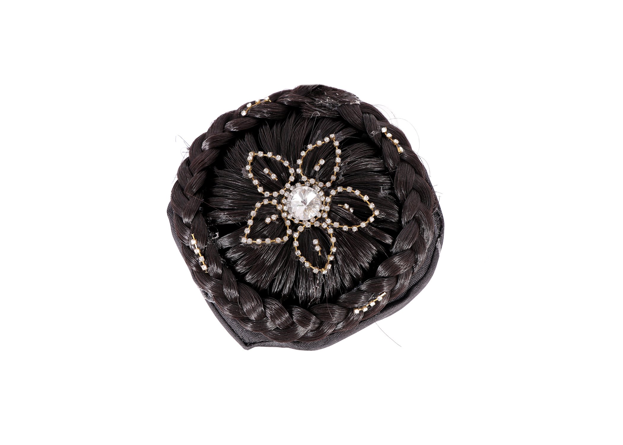 Shivarth Designer Stone Bridal Wedding Extension Juda Hair Accessories for Women & Girls - Elegant Stone Work Juda for Festivals, Weddings & Special Occasions | Perfect for Bun Hairstyles, Bridal Dressing & Ethnic Outfits