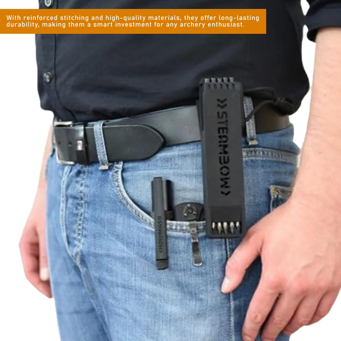 AR-Series Tactical Quiver for Compound & Recurve Bows - Lightweight Arrow Holder for Hunting, Target Practice & Outdoor Adventures