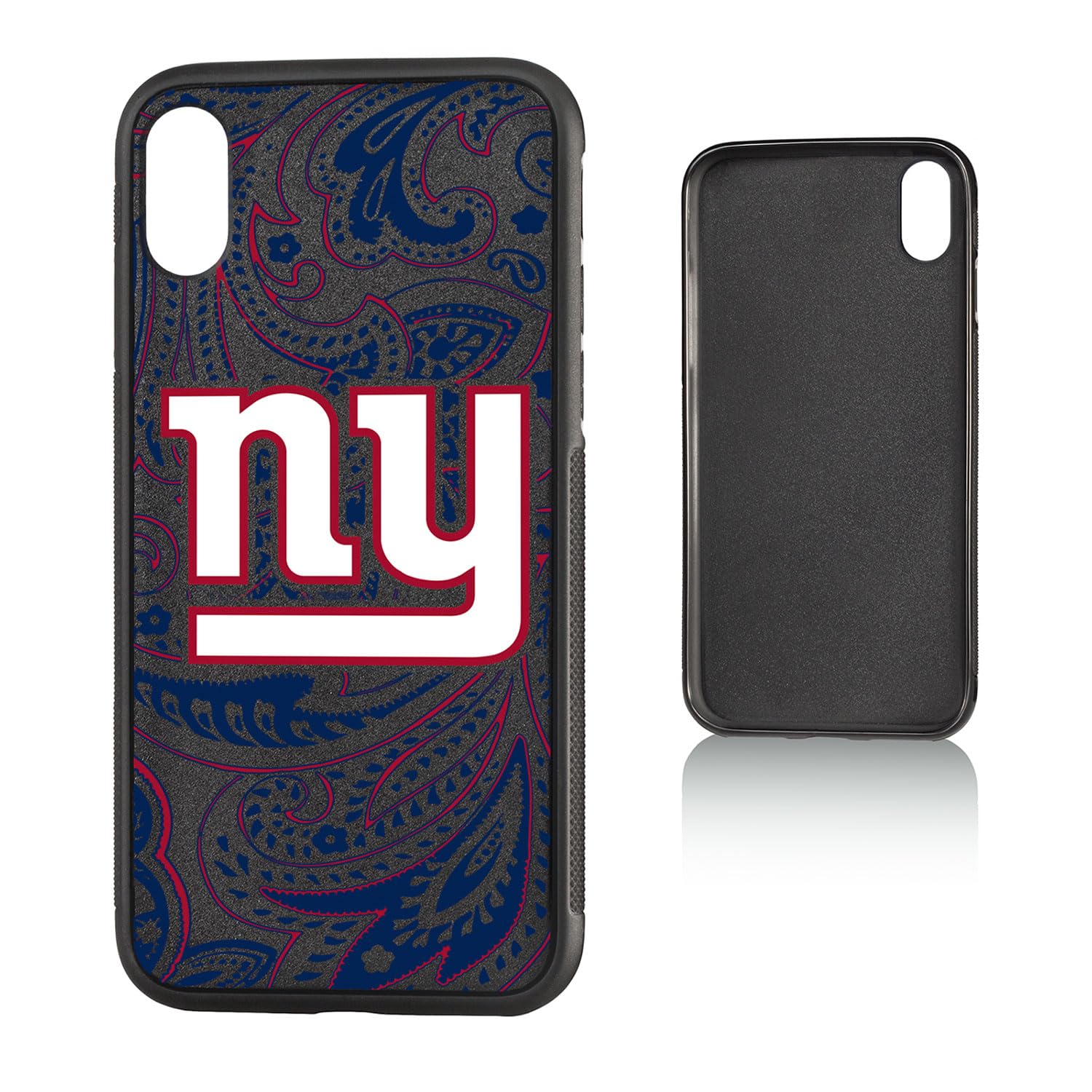 New York Giants iPhone Case with Paisley Design - Durable Bumper Protection for iPhone 13/14/15 Pro Max - Perfect for Football Fans & Game Day Accessories