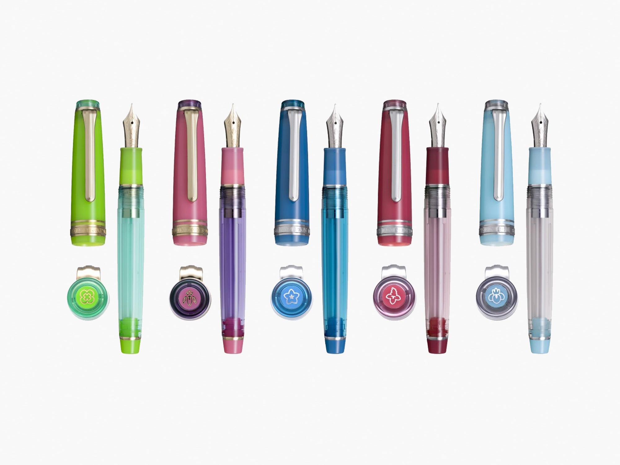 Sailor Pro Gear Slim Fountain Pen Set - Manyo Series Moss Green - Premium Japanese Fountain Pen for Writing, Calligraphy & Collecting - Ideal for Professionals, Students & Pen Enthusiasts