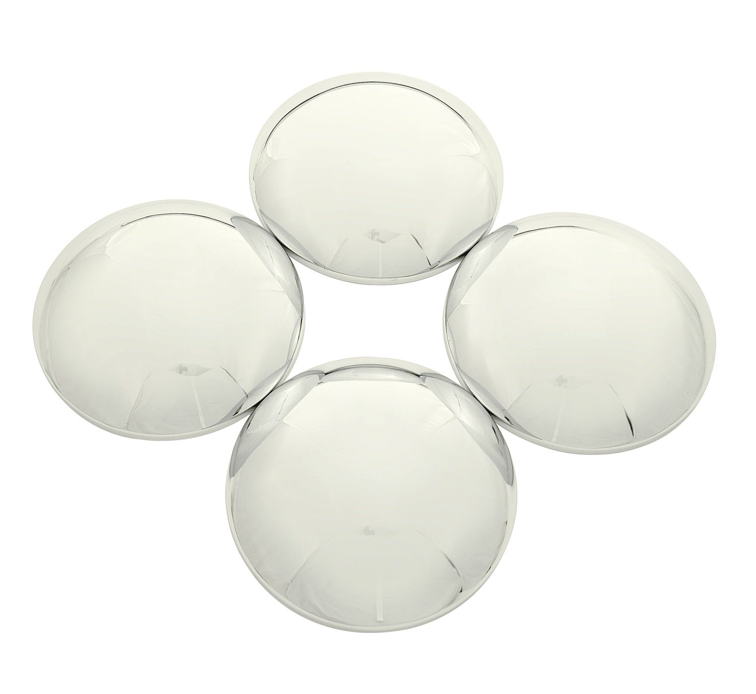 Mr. Gasket 4580 Baby Moon Hub Cap - Vintage Style Chrome Wheel Cover for Classic Cars & Hot Rods - Perfect for Car Shows & Restoration Projects