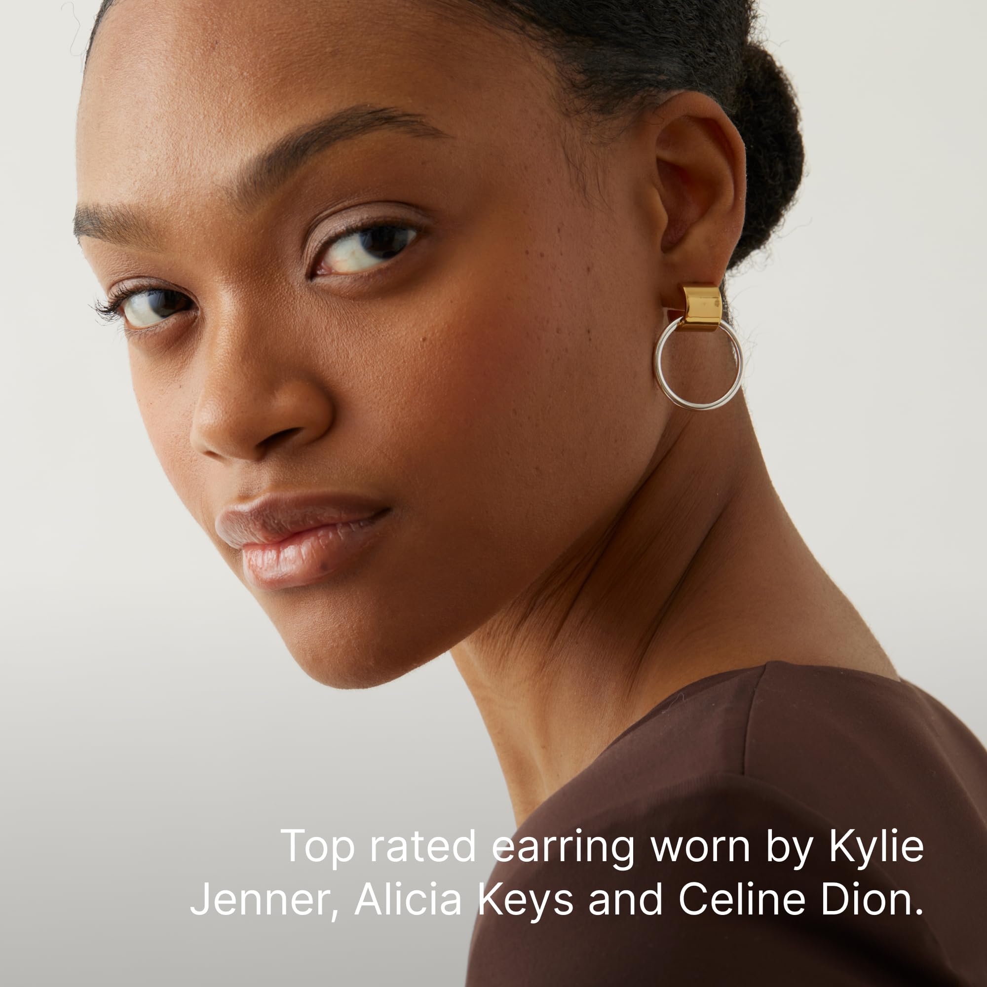 JENNY BIRD Faye Knocker Hoop Earrings for Women - Gold & Silver Fashion Jewelry - Trendy Statement Earrings for Party, Wedding & Everyday Wear