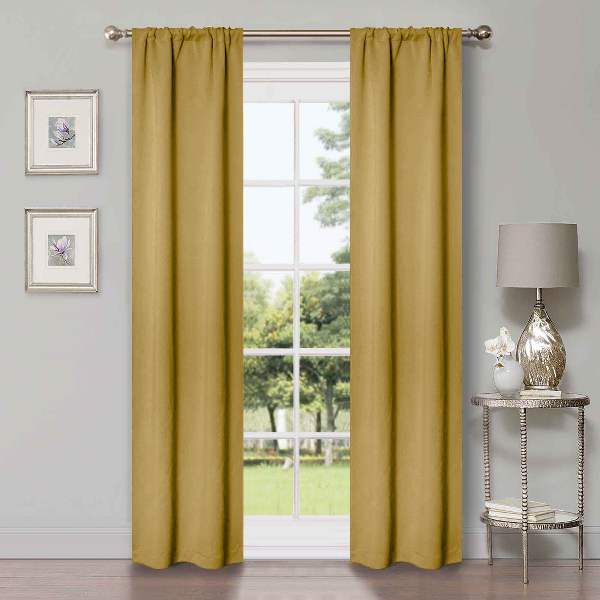 Blackout Curtains for Bedroom - Machine Washable, Thermal Insulated, Noise Reducing - Set of 2 Panels - Perfect for Nursery, Home Theater & Shift Workers (42x84 Inches)