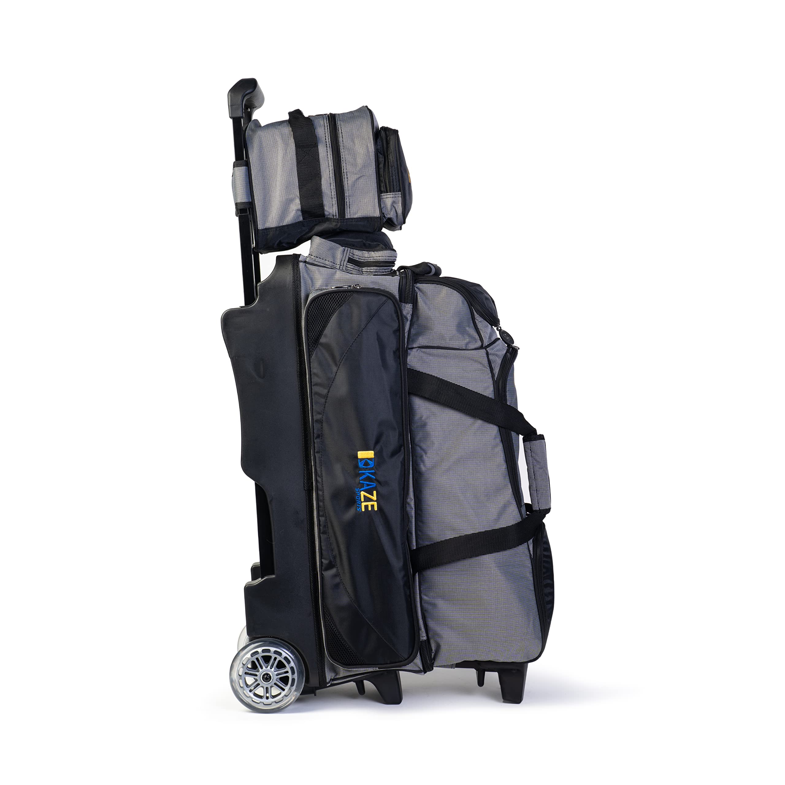 4 Ball Bowling Roller with Bonus Spare Tote - Heavy Duty Bowling Bag for League & Tournament Players - Perfect for Bowling Alleys & Sports Clubs