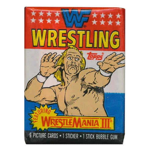 1987 Topps WWF Wrestling Cards Unopened Pack - Vintage Collectible Wrestling Trading Cards for WWE Fans - Perfect for Collectors, Nostalgia Gifts & Sports Memorabilia Displays