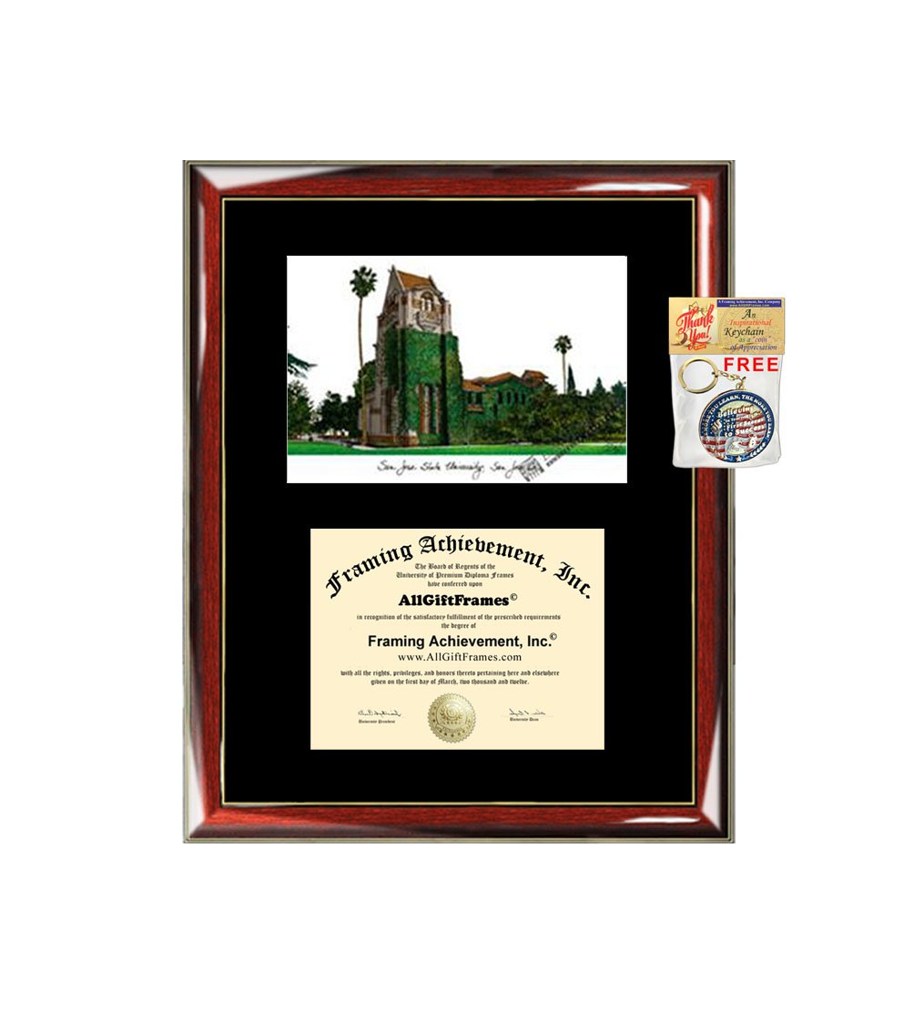 SJSU Diploma Frame - San Jose State University Graduation Certificate Display with Black Mat | College Degree Plaque & Gift for Graduates | Perfect for Home, Office, or Dorm Decor
