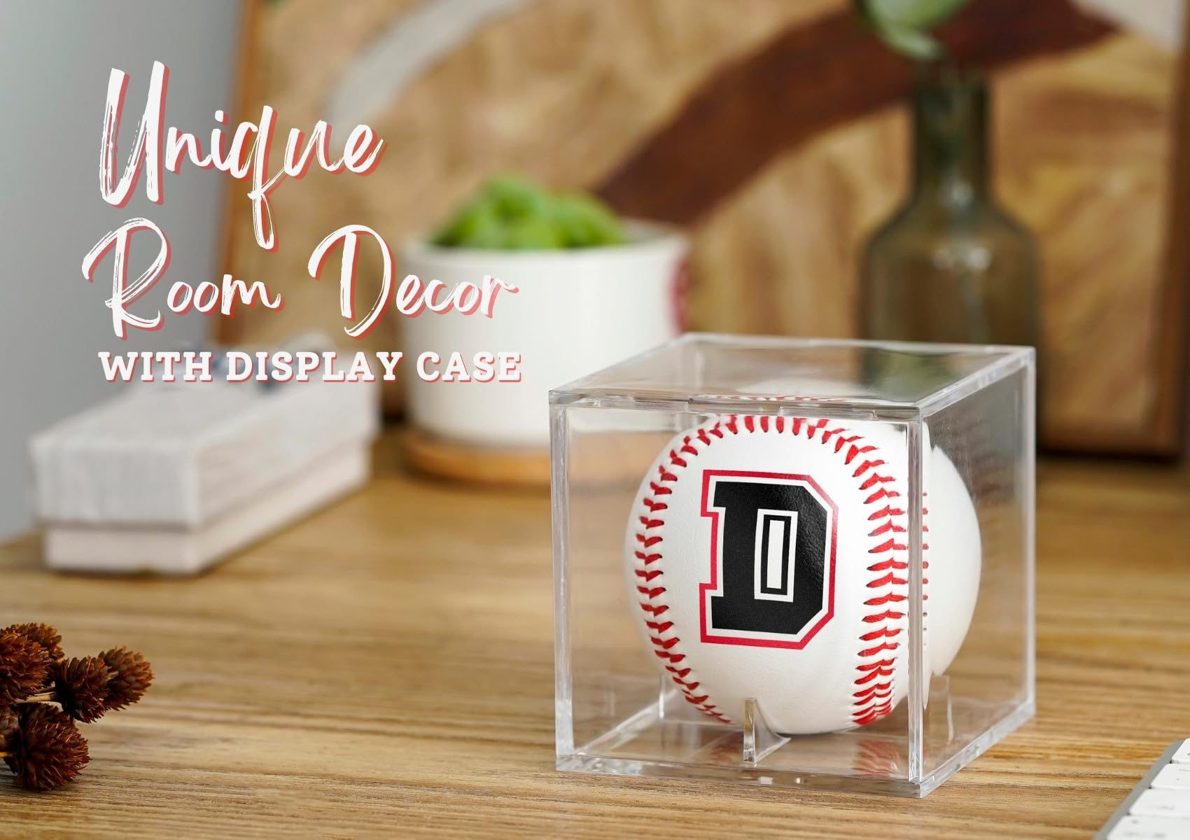 Custom Printed Baseball with Display Case - Personalized Baseball Gifts for Boys, Team Players | Senior Night, Birthday, Graduation & Christmas Present | Perfect for Sports Memorabilia Collection & Trophy Display