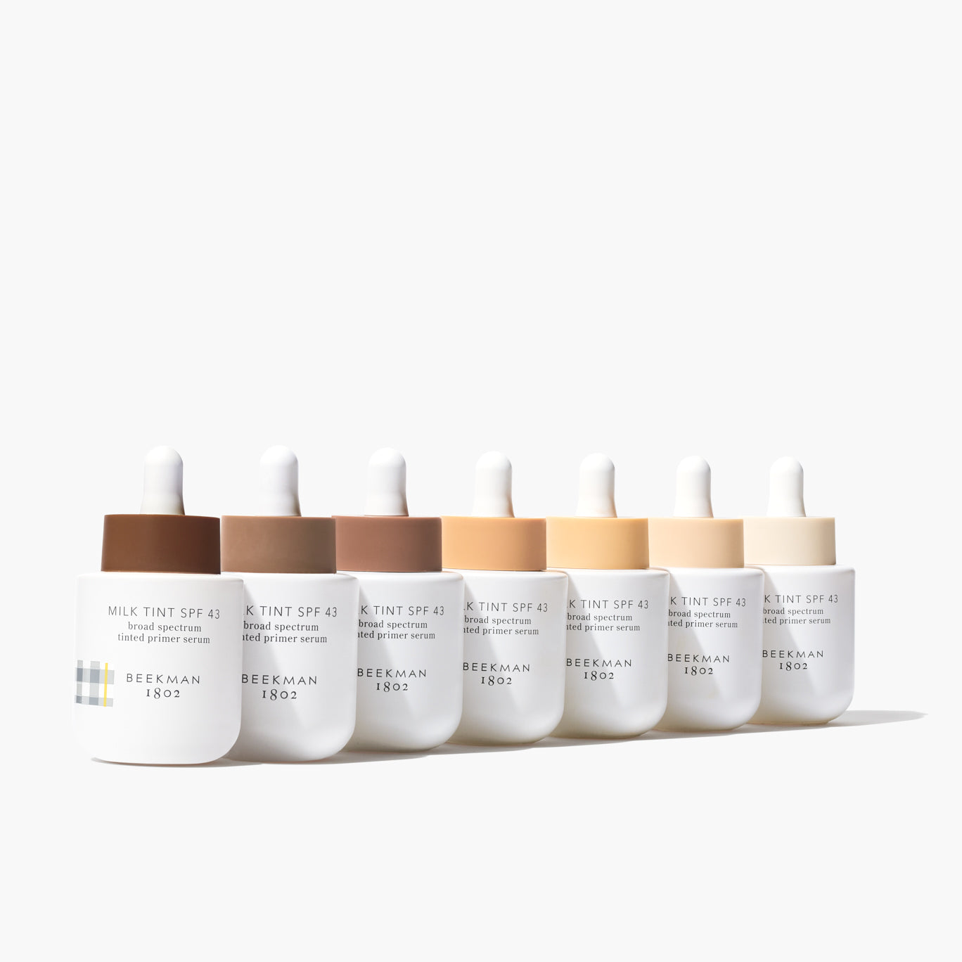 SPF 43 Tinted Primer Serum with Milk Extract - Lightweight Moisturizing Makeup Base for Daily Sun Protection & Flawless Coverage | Perfect for Work, Date & Outdoor Activities