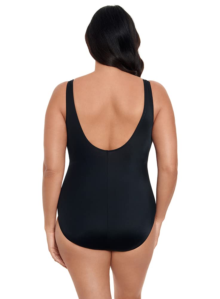 Longitude Women's One Piece Swimsuit - Soft Cup Support, Adjustable Straps & UPF 50+ Sun Protection - Perfect for Beach, Pool & Vacation Swimwear